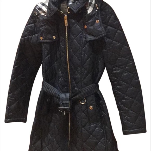 Burberry Jackets & Blazers - Burberry baughton quilted Coat Jacket Zip hooded